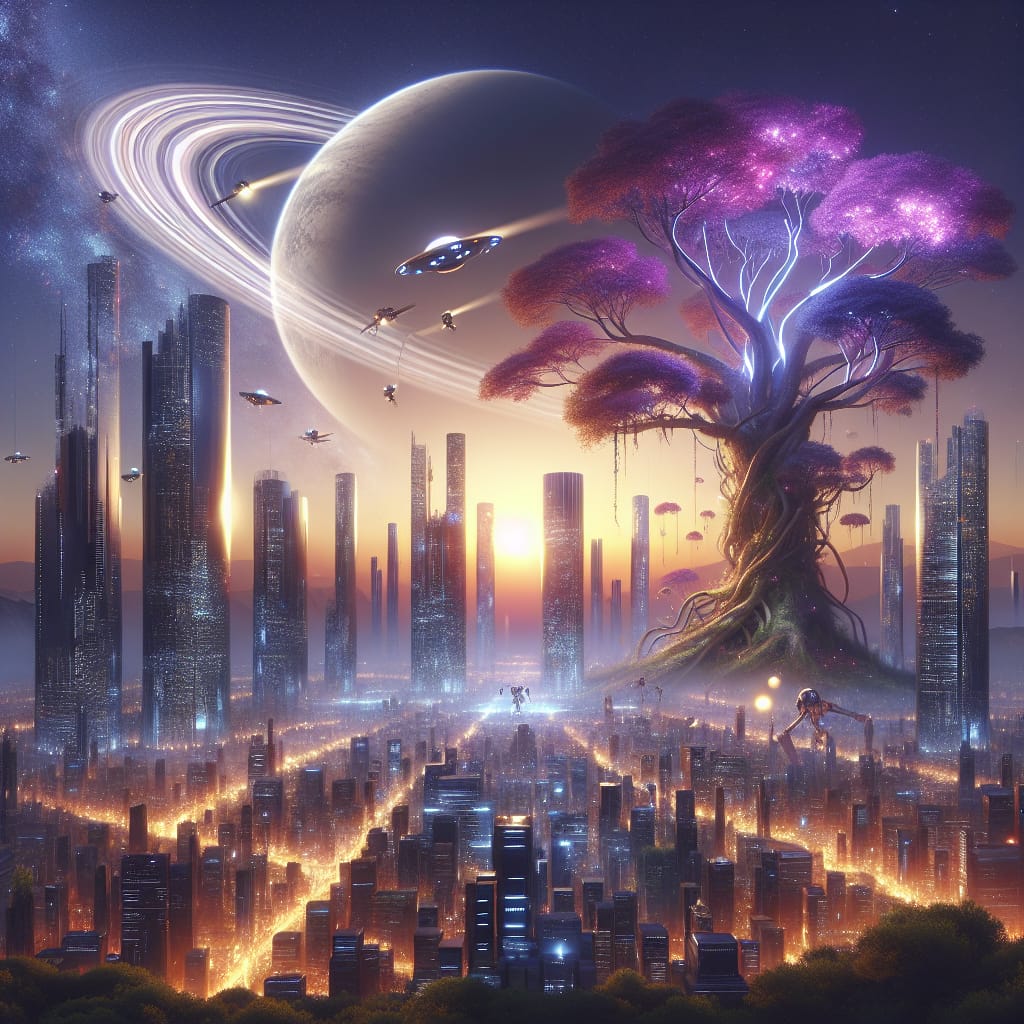 7 सर्वश्रेष्ठ AI Image Generators जो Text से इमेज बनाते हैं 3 Ai image creation future city